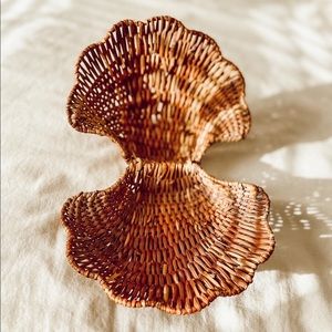 Wicker Seashell Basket